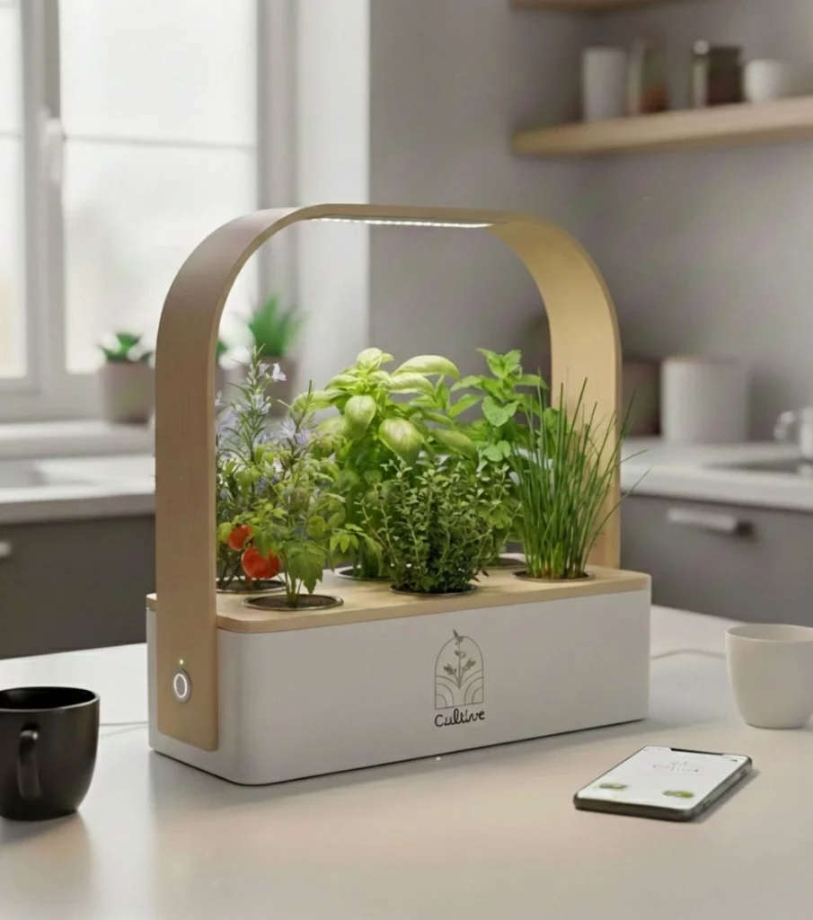 Potager connecté Cultive blanc pour culture en intérieur